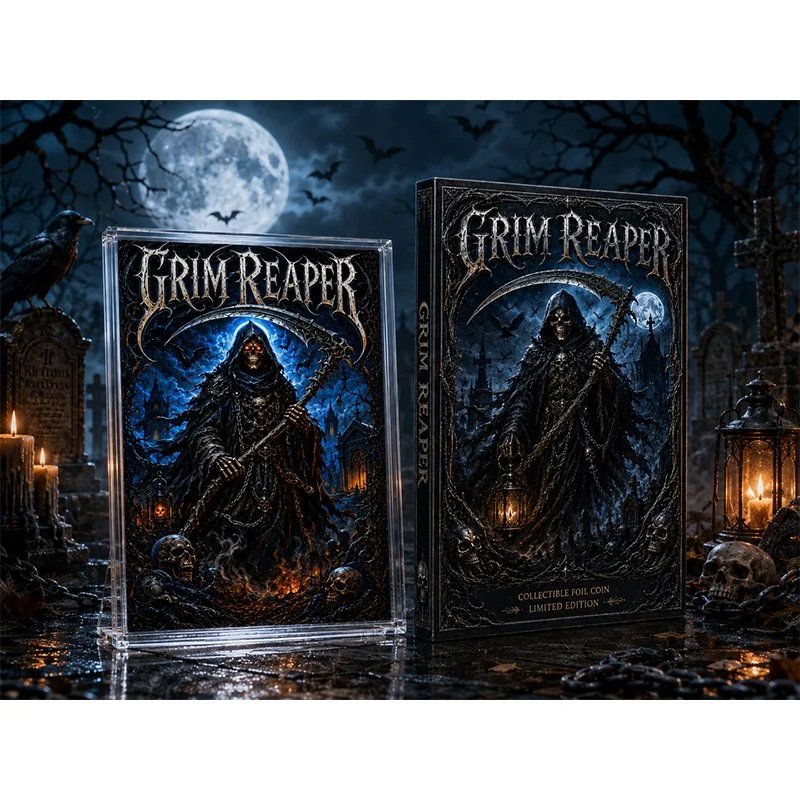 GRIM REAPER Das Ödland 2026 5 oz Kupferfolie Hobo Coin Exclusive