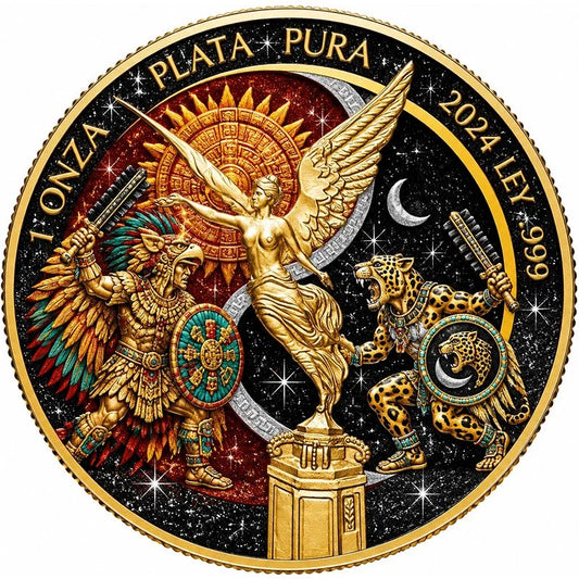 Mexiko Libertad Guardians of the Angel 2024 1 oz Silber PF Coins