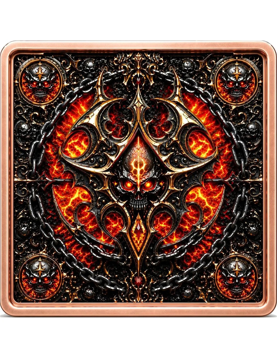 5oz Kupfer Italien - HELLFIRE SKULL – Schädel der Unterwelt 2026
