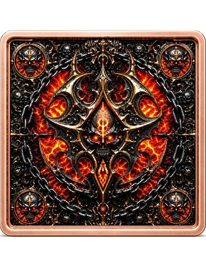 5oz Kupfer Italien - HELLFIRE SKULL – Schädel der Unterwelt 2026