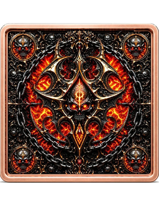 5oz Kupfer Italien - HELLFIRE SKULL – Schädel der Unterwelt 2026