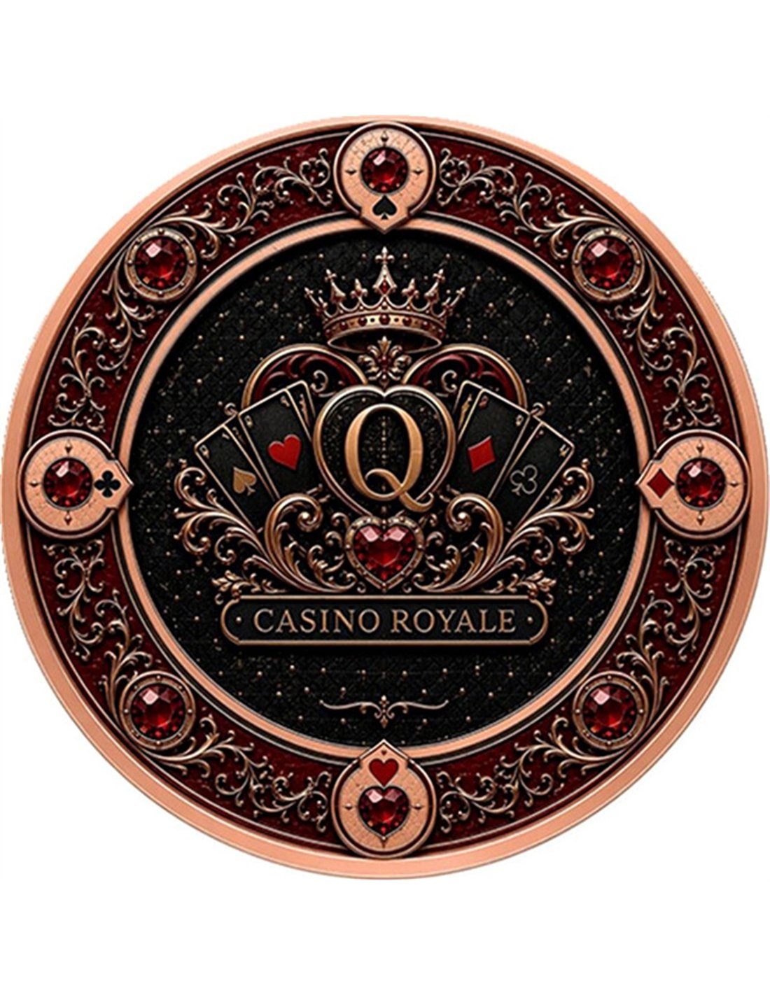 1oz Kupfer - HERZKÖNIGIN Casino Royale 2026