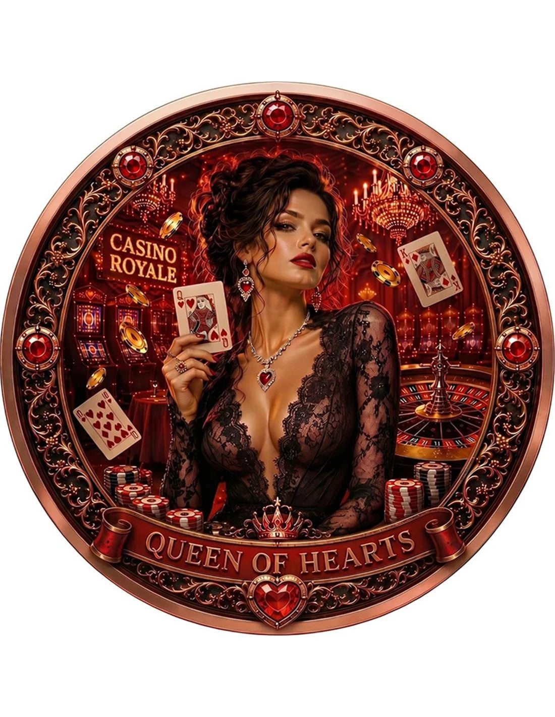 1oz Kupfer - HERZKÖNIGIN Casino Royale 2026