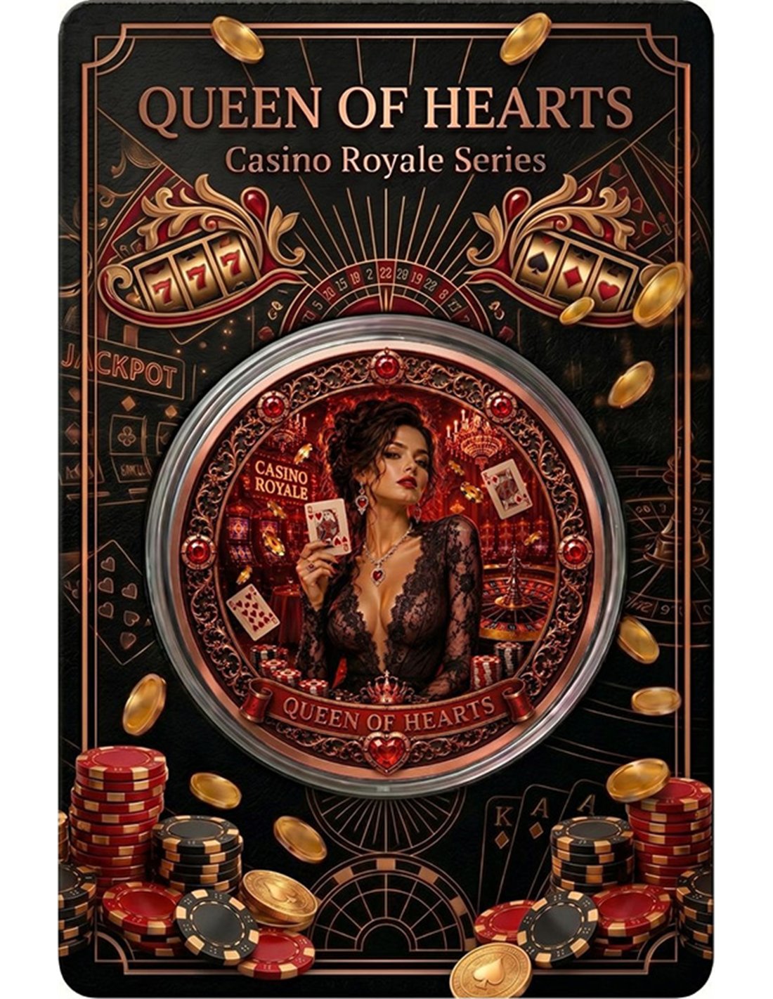 1oz Kupfer - HERZKÖNIGIN Casino Royale 2026