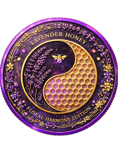 1oz Kupfer Italien - HONEY BEE Lavendelblüte Yin Yang 2026