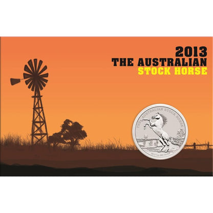 Silbermünze Australian Stock Horse 2013 – 1 oz, Pferdemotiv, Perth Mint

