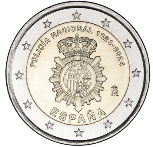 Spanien 2€ 2024 - Spanische Nationalpolizei