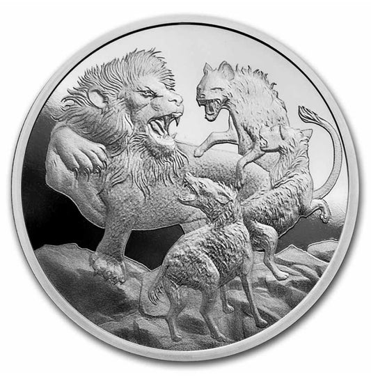 Niue - Löwe versus Hyänen 2022 - Edelmetalle Koitz GnbR