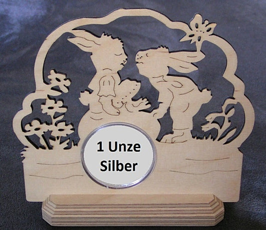 Ostern - Münzenständer aus Holz