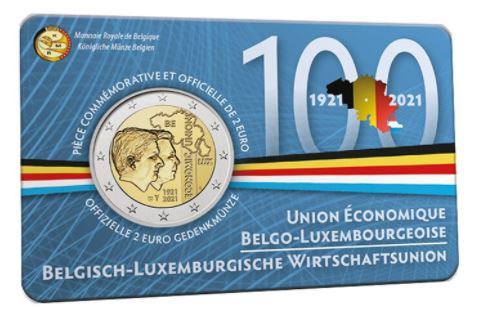 Belgien 2€ 2021 - Wirtschaftsunion Frankreich