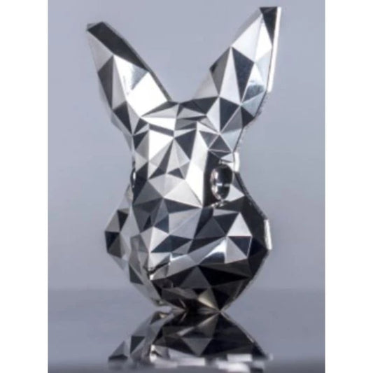 Lowpoly Lunar Rabbit Mask 2 oz Silbermünze High Relief