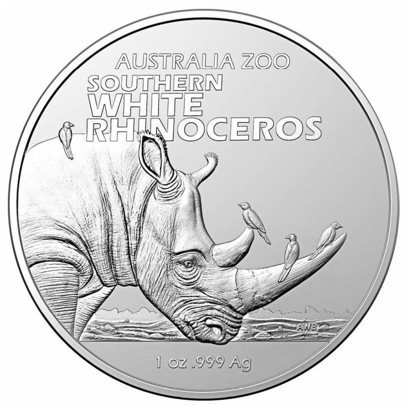 Australien - Zoo Südl. Breitmaulnashorn 2023 - Edelmetalle Koitz GnbR