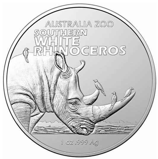 Australien - Zoo Südl. Breitmaulnashorn 2023 - Edelmetalle Koitz GnbR