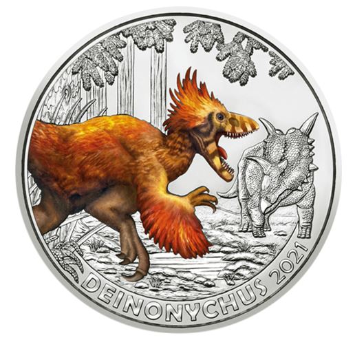 3€ Dinotaler 2021 - Deinonychus #7