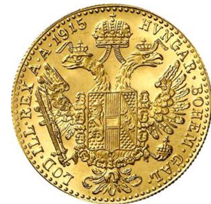 1 Gold Dukat Österreich 1915 NP