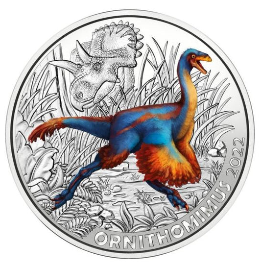 3€ Dinotaler 2022 - Ornithomimus Velox #12