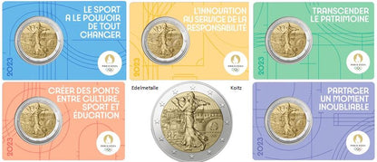 Frankreich 2€ 2023 - Olympia 2024 5x CC Set