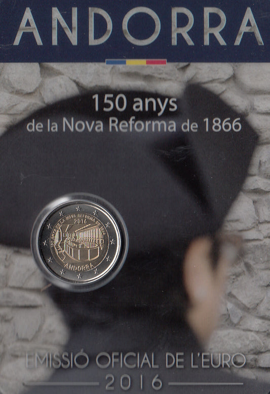 Andorra 2€ 2016 - 150 Jahre neue Reform