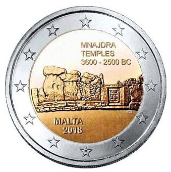 Malta 2€ 2018 - Prähistorische Stätten Mnajdra