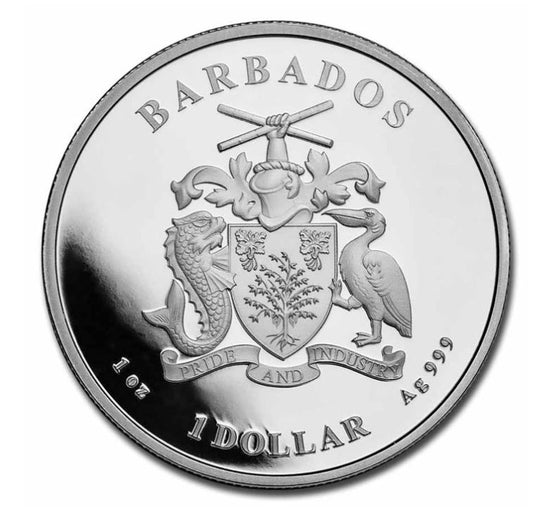 Barbados - Karibischer grüner Affe 2023 - Edelmetalle Koitz GnbR