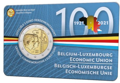 Belgien 2€ 2021 - Wirtschaftsunion Niederlande