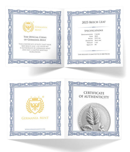 Germania  - Beech Leaf - Buchenblatt 2023 BU - Edelmetalle Koitz GnbR