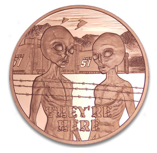 1oz Kupfer USA They're Here - Edelmetalle Koitz GnbR