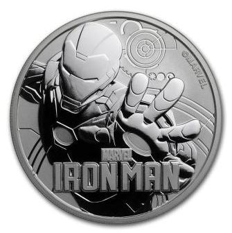 Silbermünze 1 oz 2018 Tuvalu Marvel Iron Man, Perth Mint, Originalkapsel

