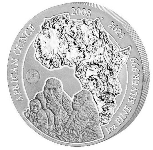 Ruanda - Wildtiere 2023 15 Jahre Berggorilla - Edelmetalle Koitz GnbR