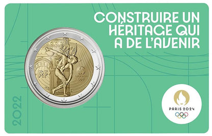 Frankreich 2€ 2022 - 5x Olympia 2024 5x CC - Edelmetalle Koitz GnbR