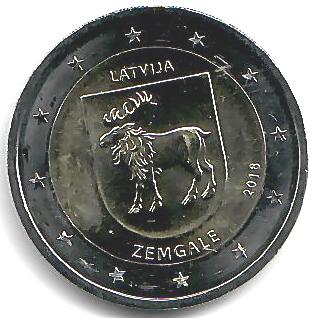 Lettland 2€ 2018 - Region Zemgale / Semgallen