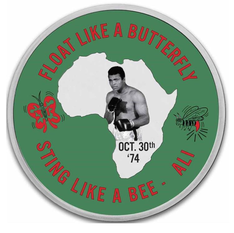 Niue - Muhammad Ali Rumble 2023 Color - Edelmetalle Koitz GnbR