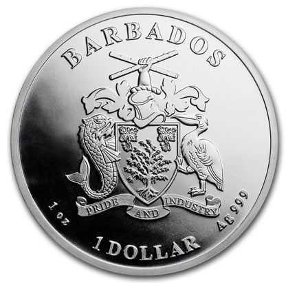 Barbados - Karibischer Oktopus 2023 - Edelmetalle Koitz GnbR