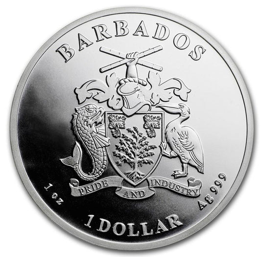 Barbados - Karibischer Oktopus 2023 - Edelmetalle Koitz GnbR