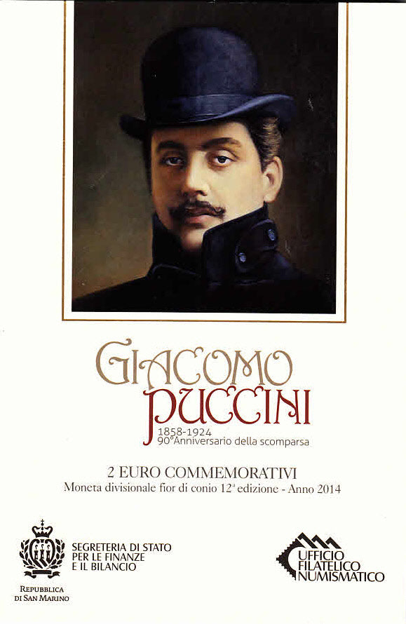 San Marino 2€ 2014 - Giacomo Puccini