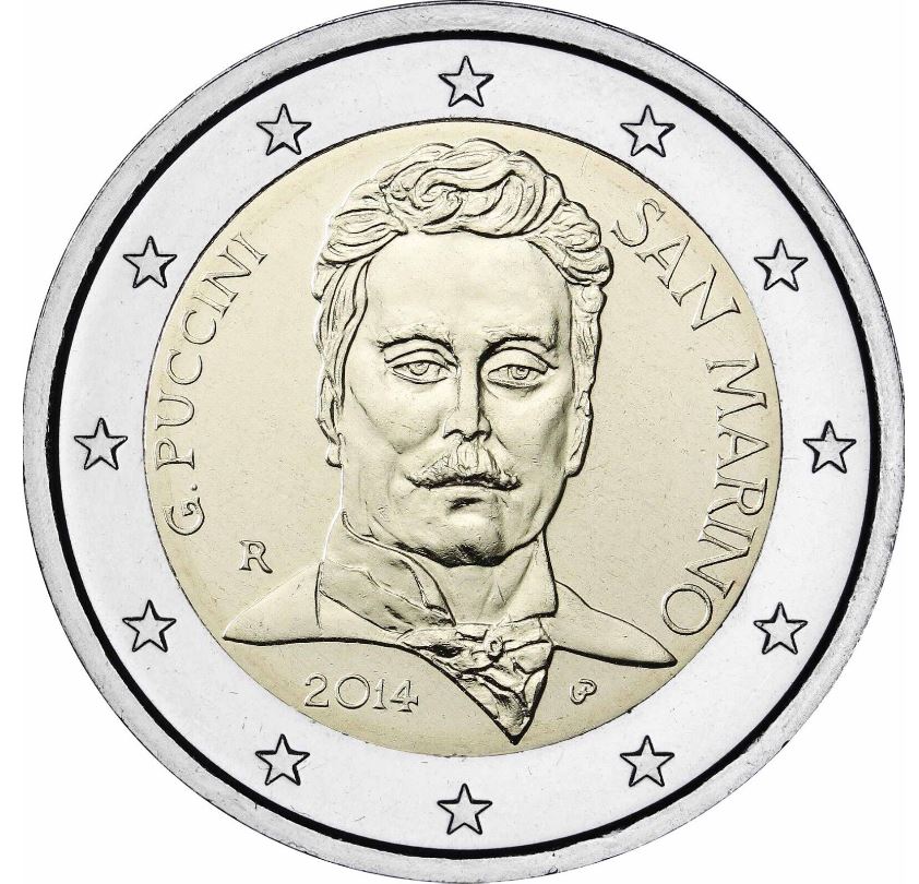 San Marino 2€ 2014 - Giacomo Puccini