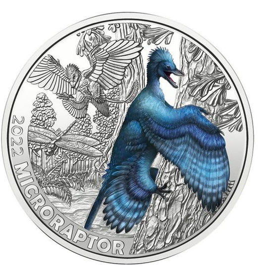 3€ Dinotaler 2022 - Microraptor #10