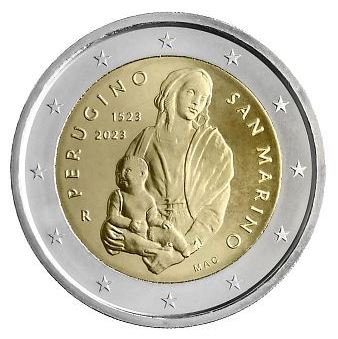 San Marino 2€ 2023 - 500. Todestag Perugino