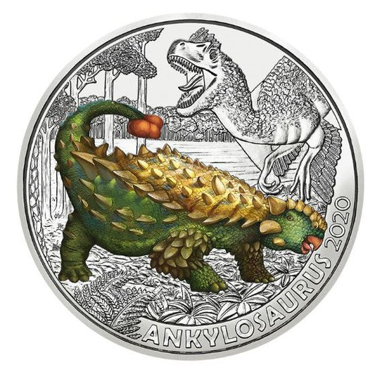 3€ Dinotaler 2020 - Ankylosaurus #4