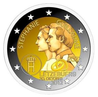 Luxemburg 2€ 2022 - 10 J. Hochzeit