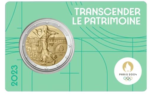 Frankreich 2€ 2023 - Olympia 2024 CC grün