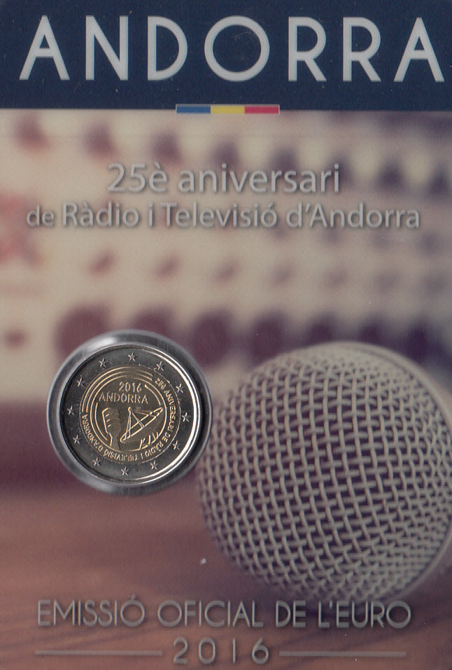 Andorra 2€ 2016 - Radio und Fernsehen CC