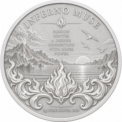 Inferno Muse 2026 3 g Silbermedaille HoboCoin Exclusive