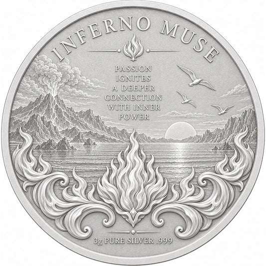 Inferno Muse 2026 3 g Silbermedaille HoboCoin Exclusive