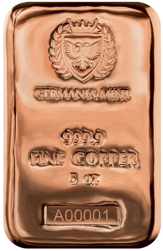 Germania Mint - 5 oz Kupferbarren