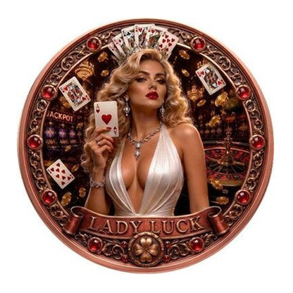 Lady Luck Casino Royale 2026 Kupfermedaille – Vorderseite