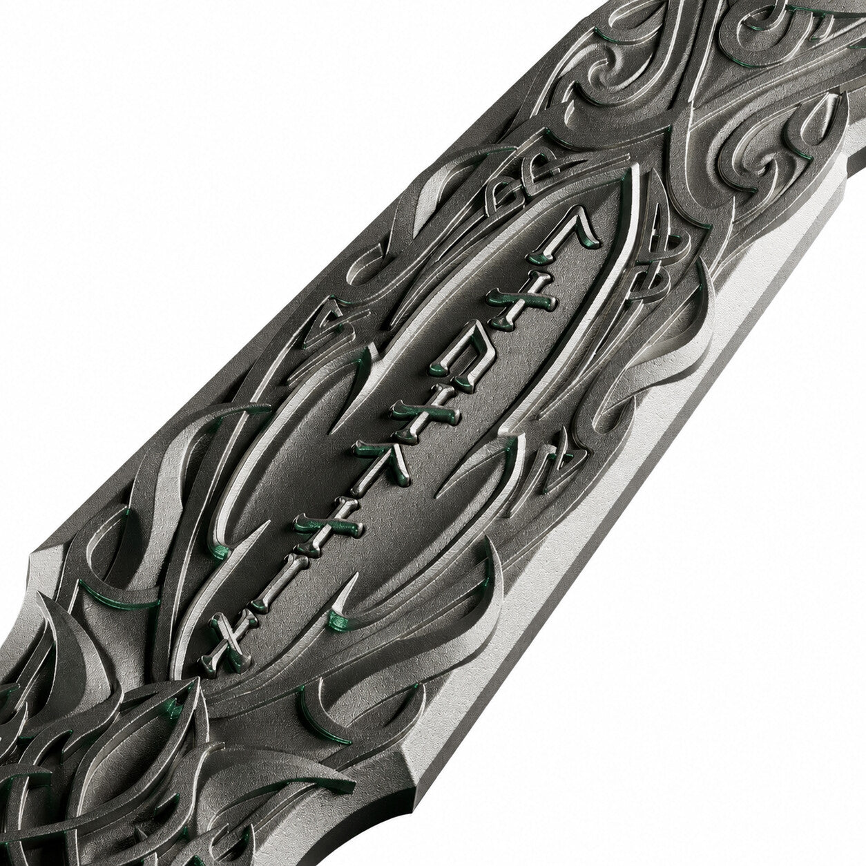 Laevateinn Loki’s Sword 2026 Silbermedaille – Detail der Klinge