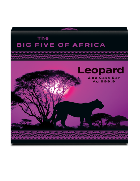 Krakow Mint - 2oz Big Five Leopard Barren 2025 - Edelmetalle Koitz GnbR