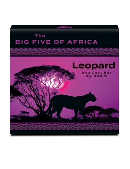 Krakow Mint - 2oz Big Five Leopard Barren 2025 - Edelmetalle Koitz GnbR
