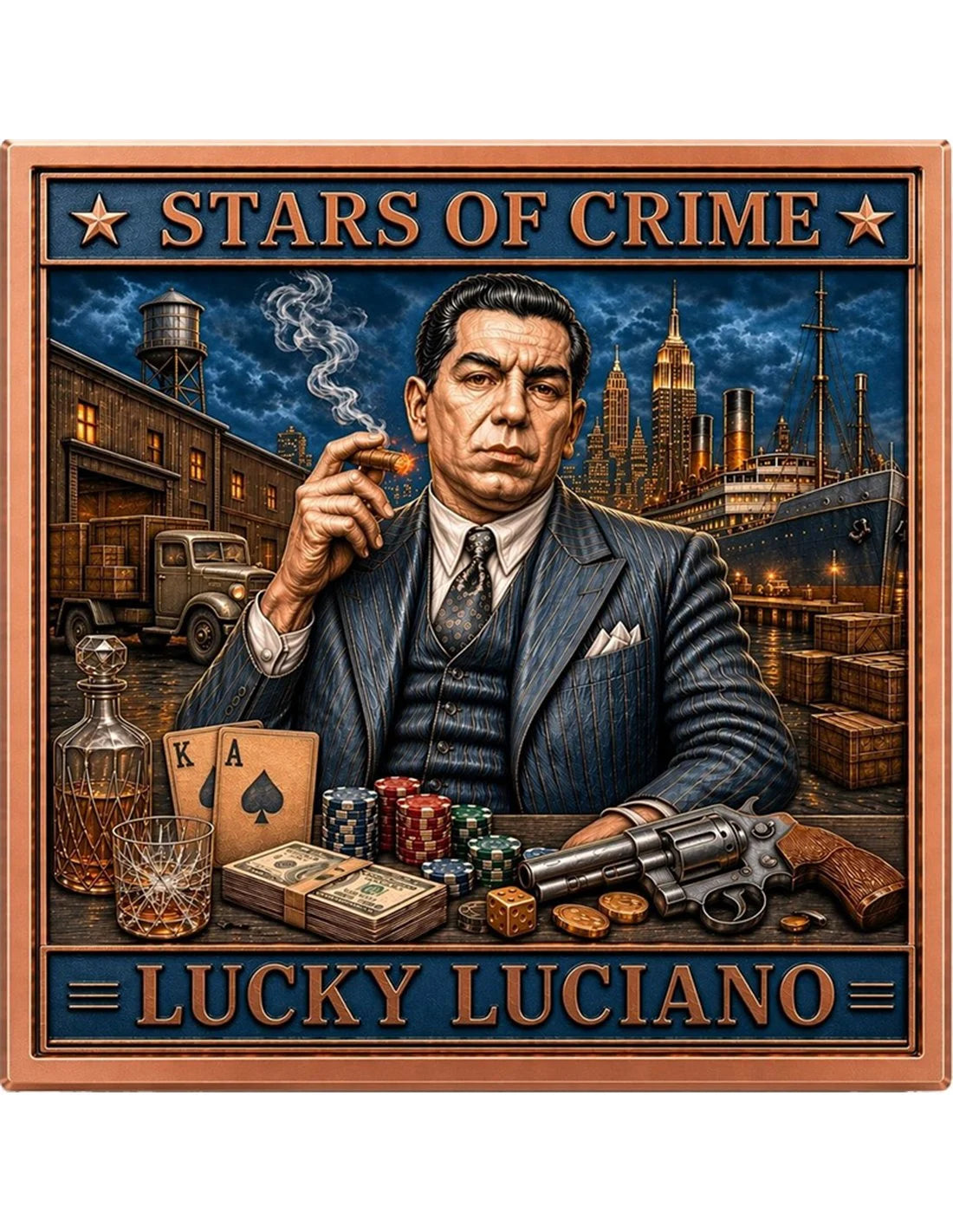 5oz Kupfer Tschechien - LUCKY LUCIANO Stars of Crime 2026